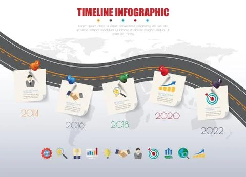 Business Infographic Template. Data Visualization. vector illustration. Illustrazione stock