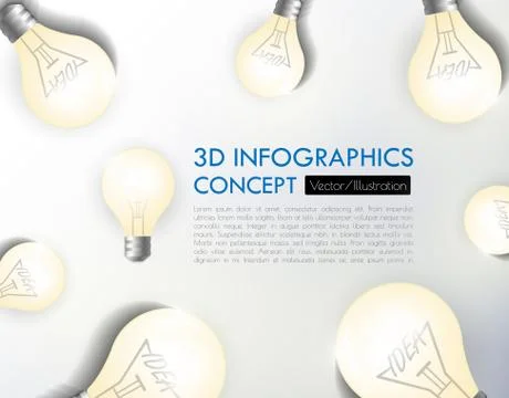 Business Infographic Template. Data Visualization. Can be used for workflow l Illustrazione stock