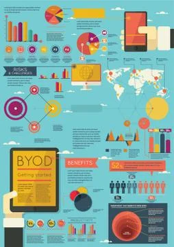 Business infographic template Stock Illustration