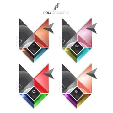 Business infographic template for interactive data communication Stock Illustration