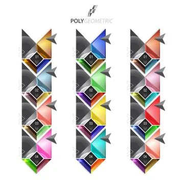 Business infographic template for interactive data communication Illustrazione stock