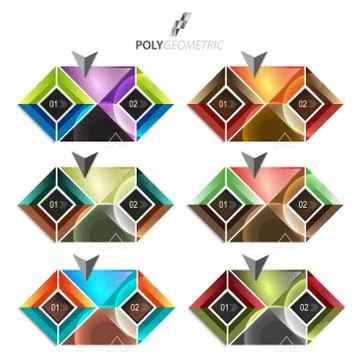 Business infographic template for interactive data communication Stock Illustration