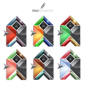 Business infographic template for interactive data communication Stock Illustration