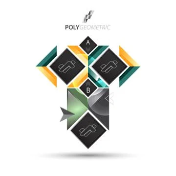 Business infographic template for interactive data communication イラスト素材
