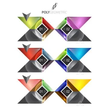 Business infographic template for interactive data communication Illustrazione stock