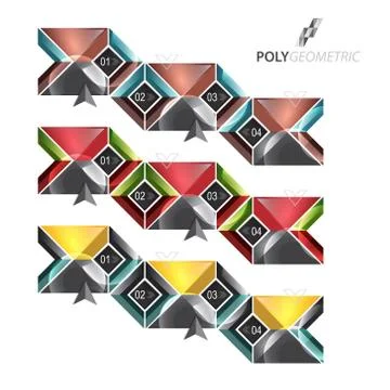 Business infographic template for interactive data communication Illustrazione stock