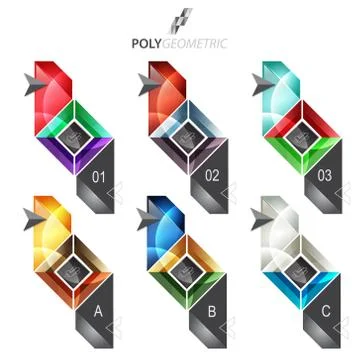 Business infographic template for interactive data communication Stock Illustration
