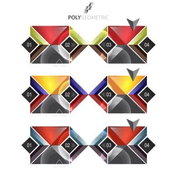 Business infographic template for interactive data communication Stock Illustration