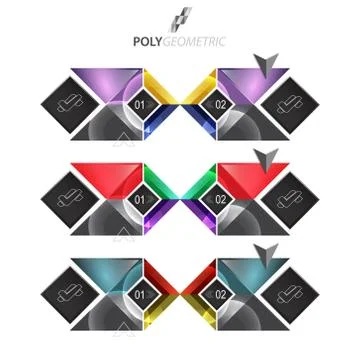 Business infographic template for interactive data communication Stock Illustration