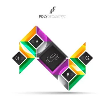 Business infographic template for interactive data communication イラスト素材