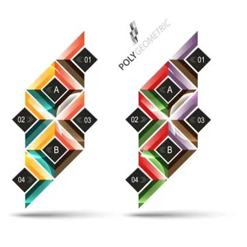 Business infographic template for interactive data communication Stock Illustration