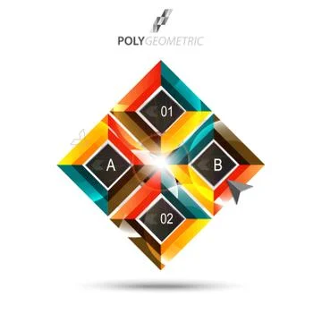 Business infographic template for interactive data communication Stock Illustration