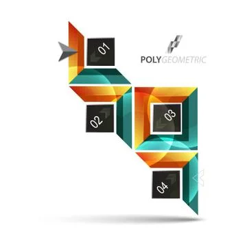 Business infographic template for interactive data communication Stock Illustration