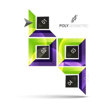 Business infographic template for interactive data communication Stockillustratie