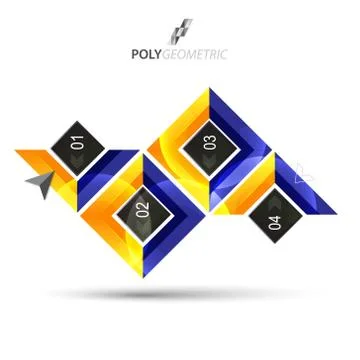 Business infographic template for interactive data communication Stock Illustration