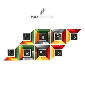 Business infographic template for interactive data communication Illustrazione stock