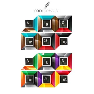 Business infographic template for interactive data communication Illustrazione stock