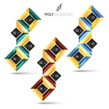 Business infographic template for interactive data communication Illustrazione stock