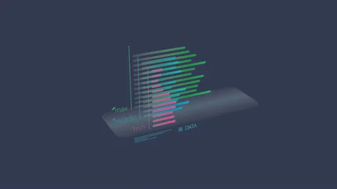 Business infographics elements with alpha channel Stock Footage 124442876