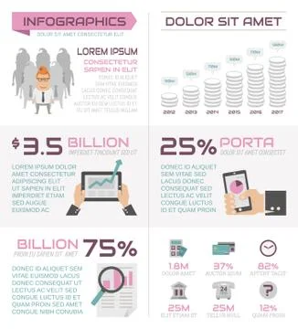 Business infographics elements , eps10 vector format Stock Illustration