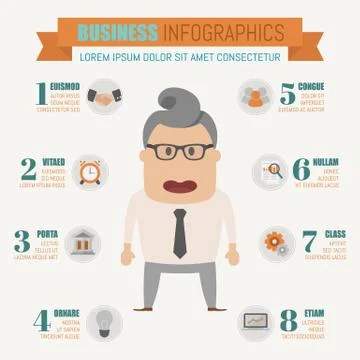 Business infographics elements , eps10 vector format Stock Illustration