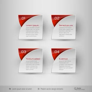 Business infographics template. Vector design elements. Illustrazione stock