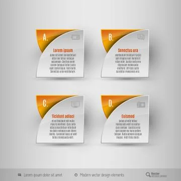 Business infographics template. Vector design elements. Illustrazione stock