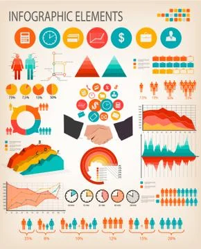 Business infographics template. vector. Stock Illustration