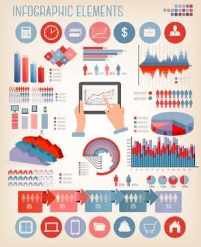 Business infographics template. vector. Stock Illustration