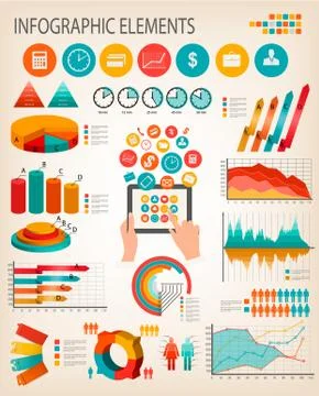 Business infographics template. vector. Stock Illustration