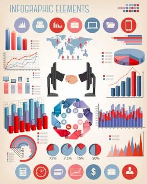 Business infographics template. vector. Stock Illustration