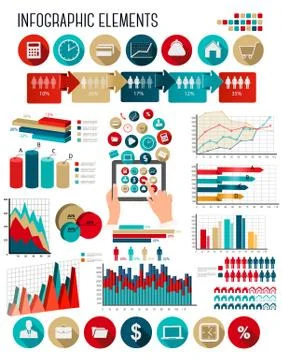 Business infographics template. vector. Stock Illustration
