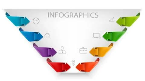 Business infographics template. vector. Stock Illustration
