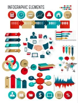 Business infographics template. vector. Stock Illustration