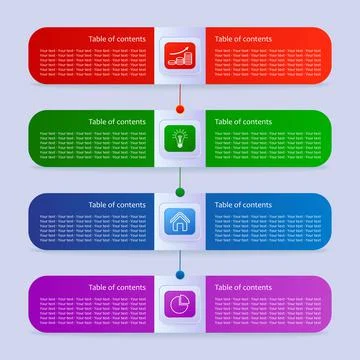 Business infographics. Vector graphics for web designs Illustrazione stock