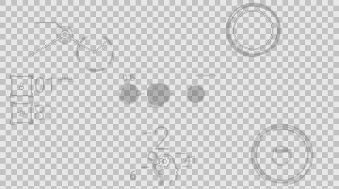 Business Infographics White Elements With Alpha Channel 스톡 동영상 65119329