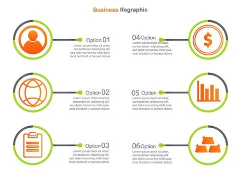 Business infograpic design template. vector infographic . perfect for marketi Stock Illustration