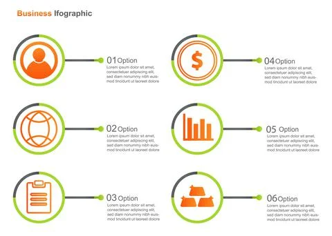 Business infograpic design template. vector infographic . perfect for marketi Stock Illustration