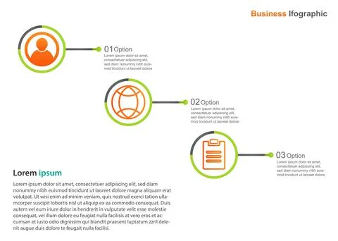 Business infograpic design template. vector infographic . perfect for marketi Stock Illustration