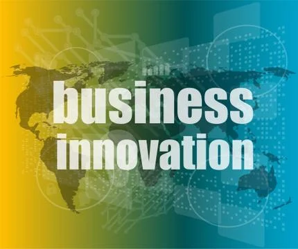 Business innovation button on a touch screen interface イラスト素材