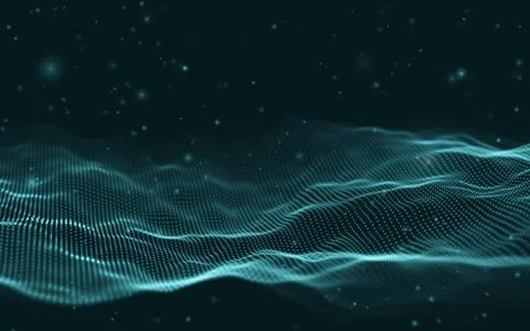 Business inteligence technology background. Binary code algorithms deep learning Stock Illustration