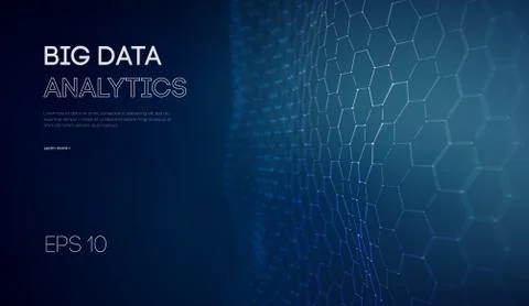 Business inteligence technology background. Binary code algorithms deep learning Stock Illustration