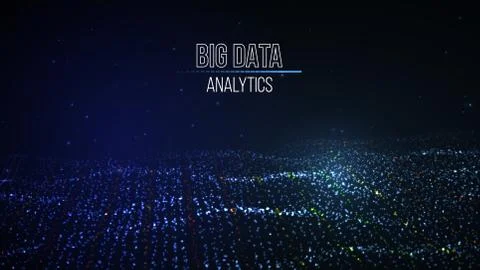 Business inteligence technology background. Binary code algorithms deep learning Stock Illustration