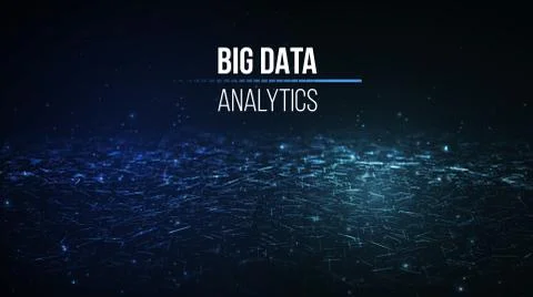 Business inteligence technology background. Binary code algorithms deep learning Stock Illustration