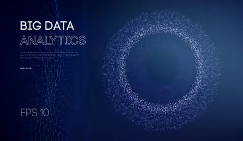 Business inteligence technology background. Binary code algorithms deep learning Stock Illustration