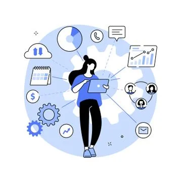 Business intelligence abstract concept vector illustration. Stockillustratie