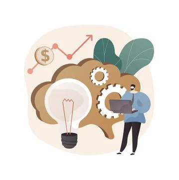 Business intelligence abstract concept vector illustration. Stockillustratie
