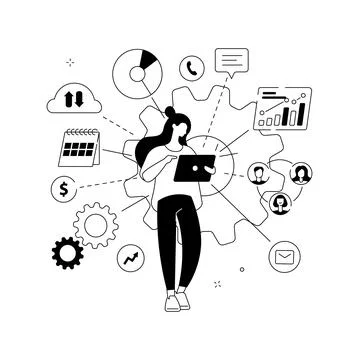 Business intelligence abstract concept vector illustration. Stock Illustration