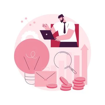 Business intelligence abstract concept vector illustration. Stock Illustration