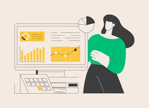 Business Intelligence abstract concept vector illustration. Stockillustratie